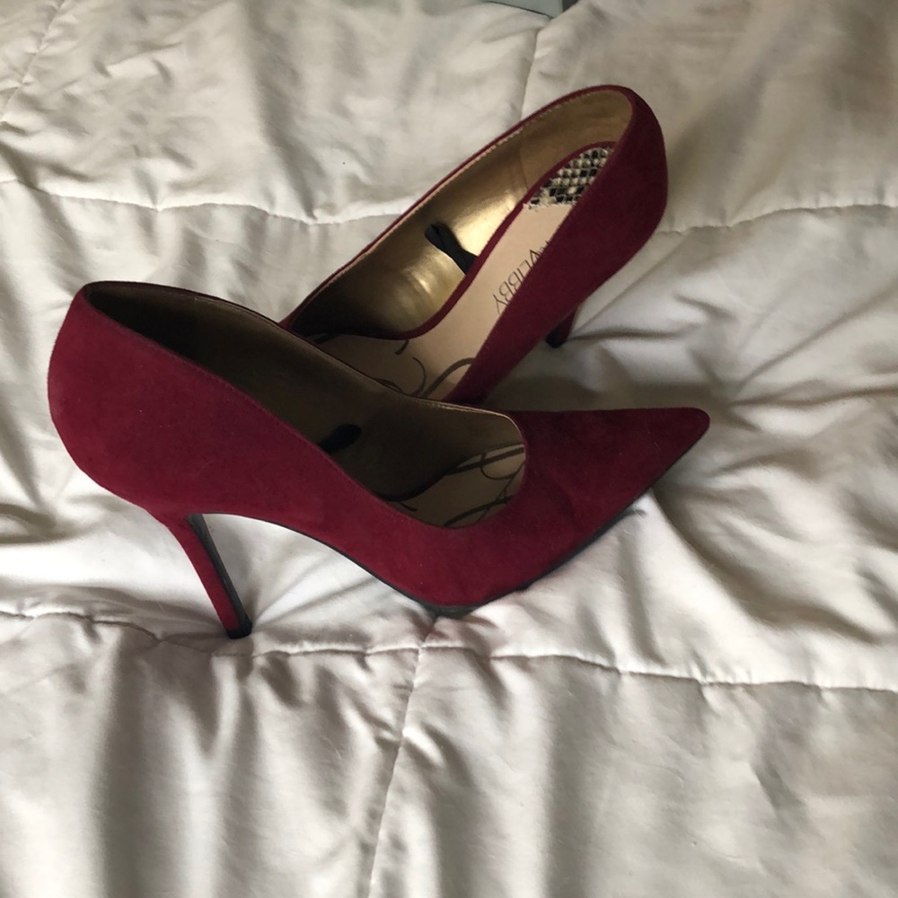 Deep Red Sam & Libby Heels